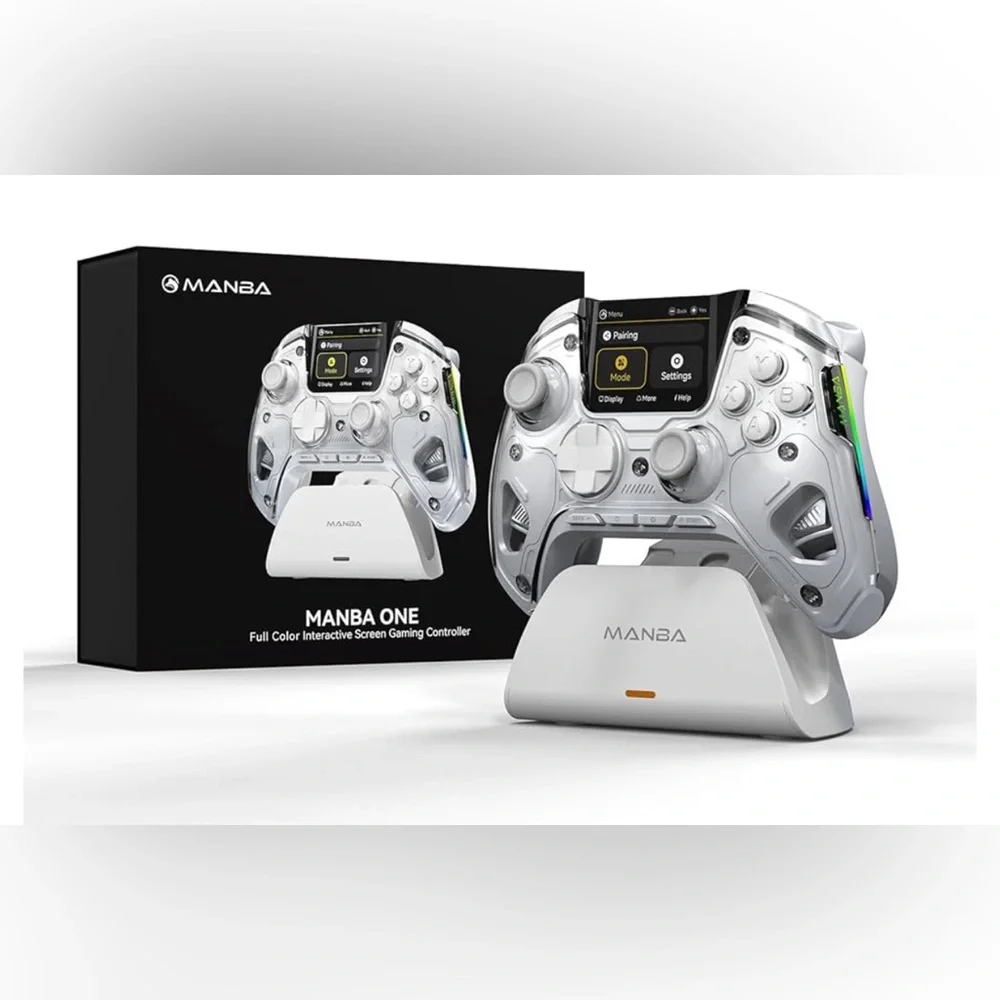Manba One Built-in Display Wireless Controller for PC/Switch   New Open Box